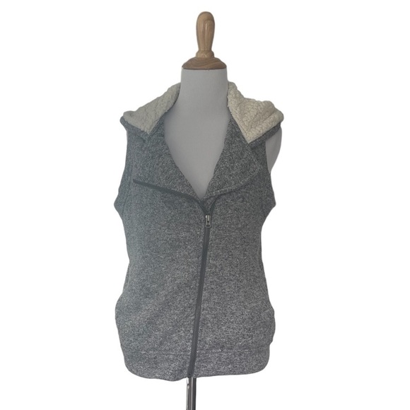 Aeropostale Gray Sherpa Vest - Picture 1 of 5